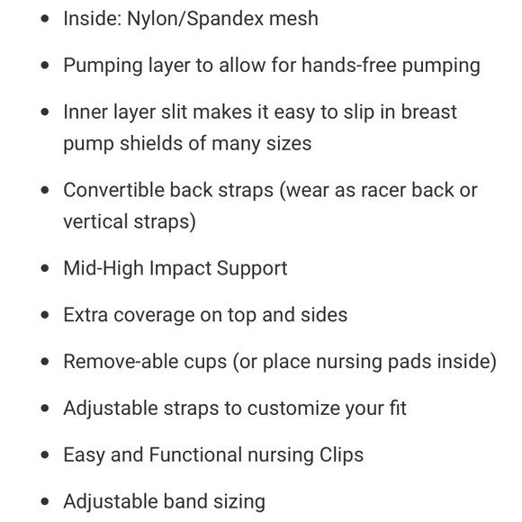 Pumping and Nursing Sports Bra 2.0 - Picture 9 of 10